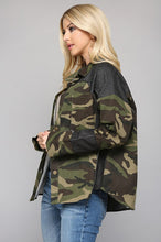 Camo Print Denim Jacket