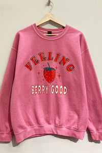 Feeling BERRY GOOD Graphic Pullover