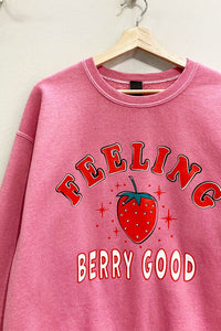 Feeling BERRY GOOD Graphic Pullover