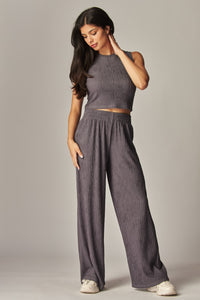 Zoe Lounge Set - Charcoal