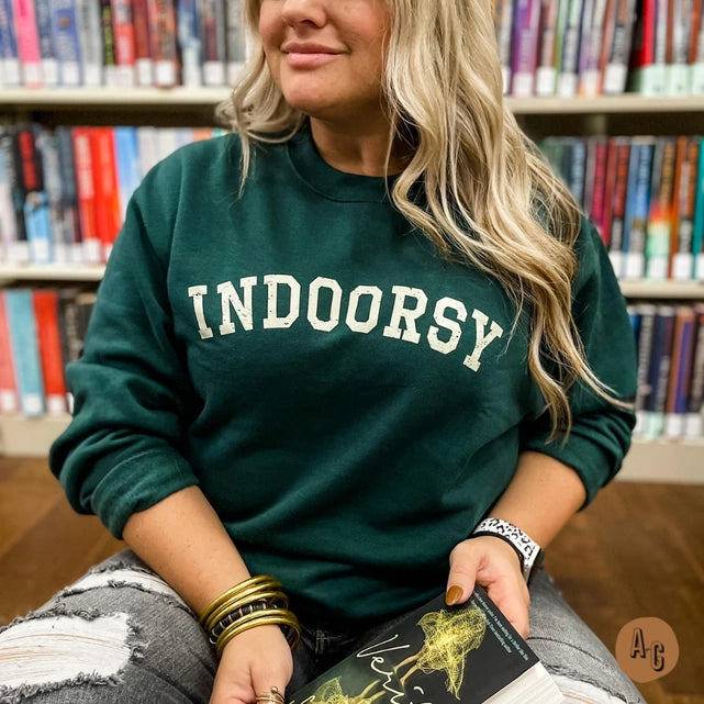 Indoorsy Green Sweatshirt