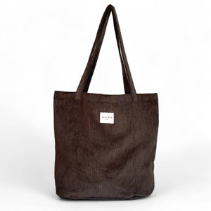 Large Corduroy Bag-Brown