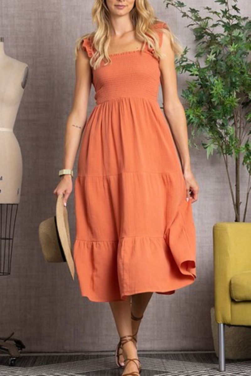 Take a Vacation Tiered Sleeveless Maxi Dress