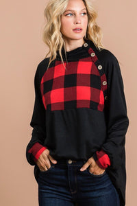 Brandy Checkered Plaid Top