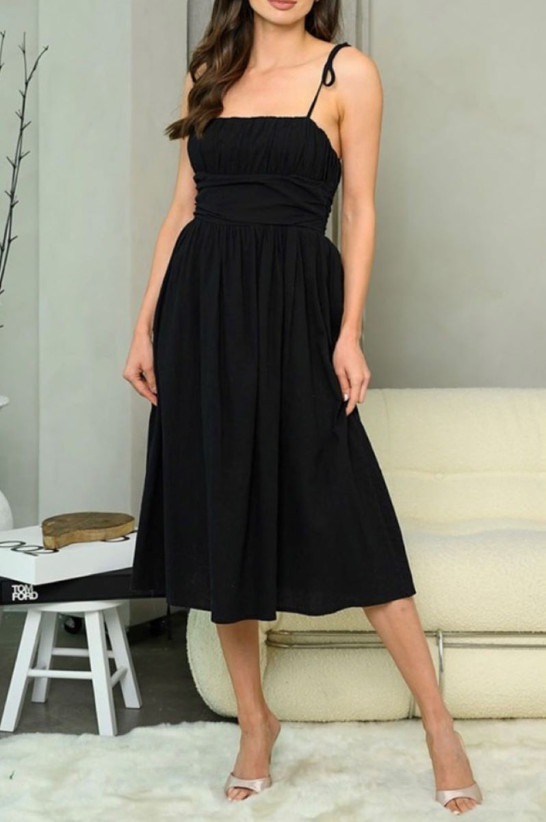 Delightful in Love Black Dress