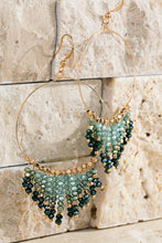 Beaded Tassel & Ring Earring