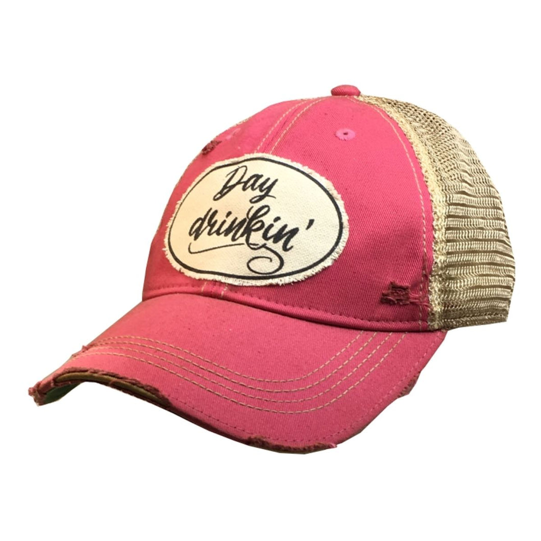 Day Drinkin' Distressed Trucker Cap