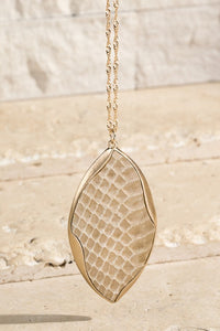 Leather Pendant Necklace