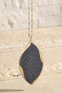 Leather Pendant Necklace