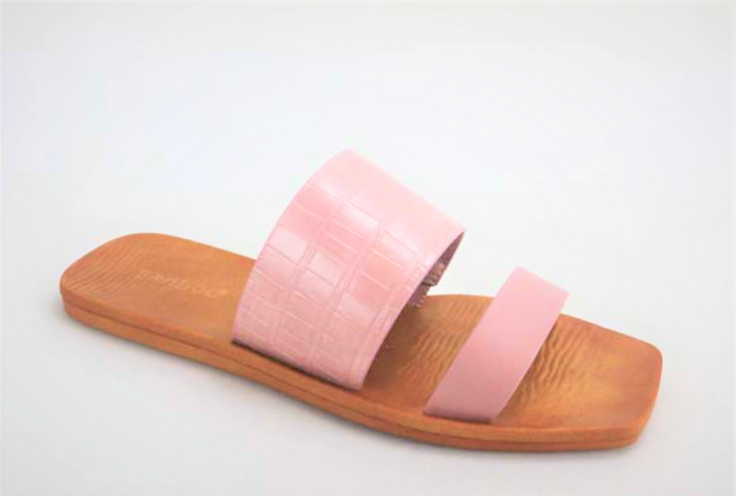 Madie Plush Pink Sandals