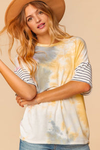 Tie Dye Short Sleeve Top