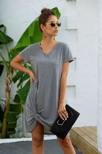 V-neck T-shirt Dress