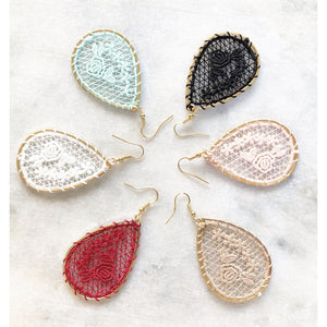 The Lace Teardrop Earrings