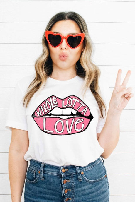 Whole Lotta Love Lip Graphic Tee